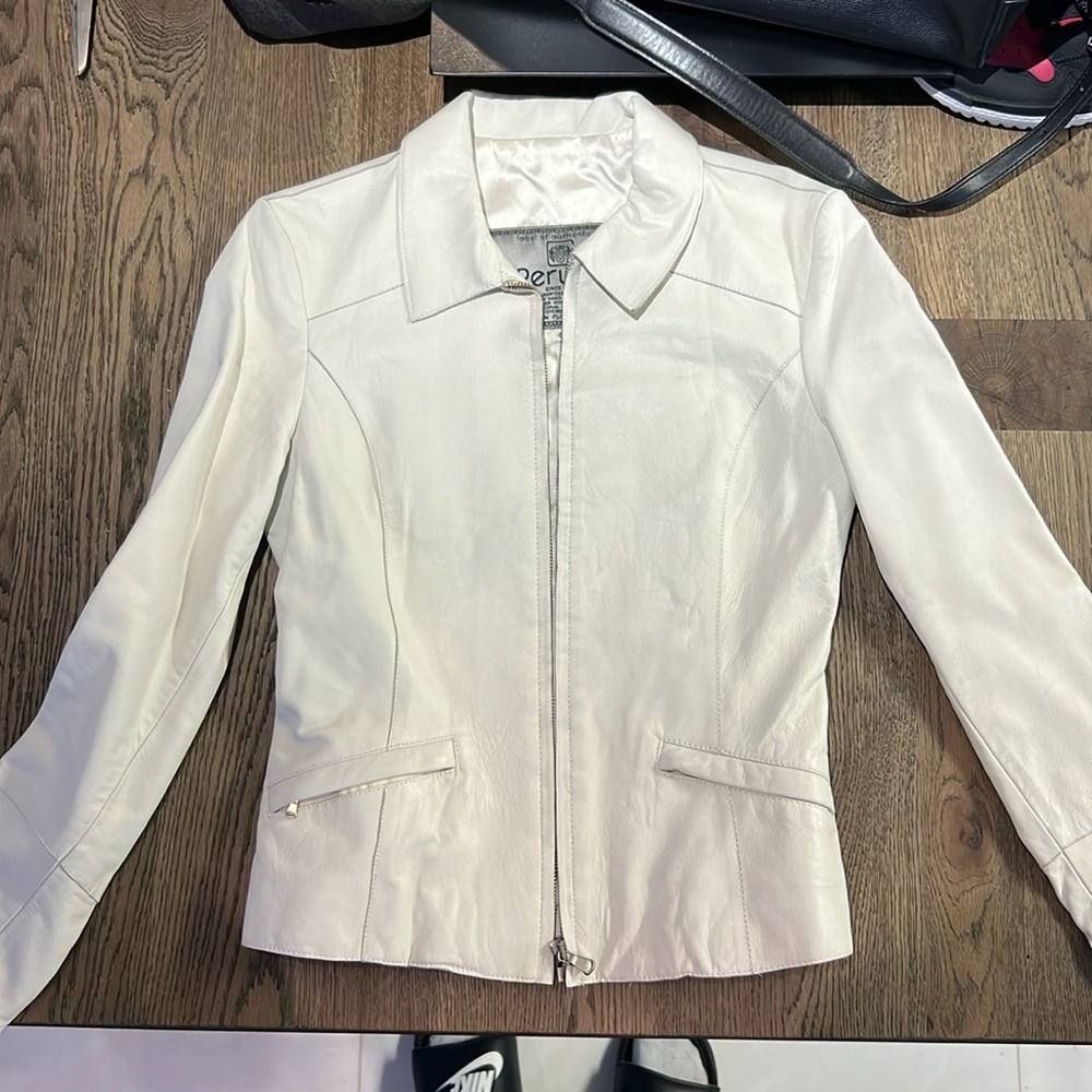 VINTAGE Peruzzi Leather Jacket Size: 44